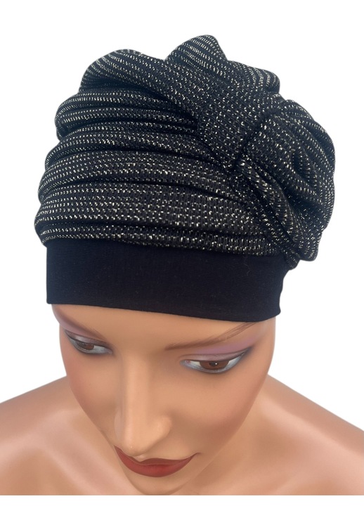 Дамски тюрбан Eva Design 496, топъл, мек, многоцветен, универсален размер 56-60 см