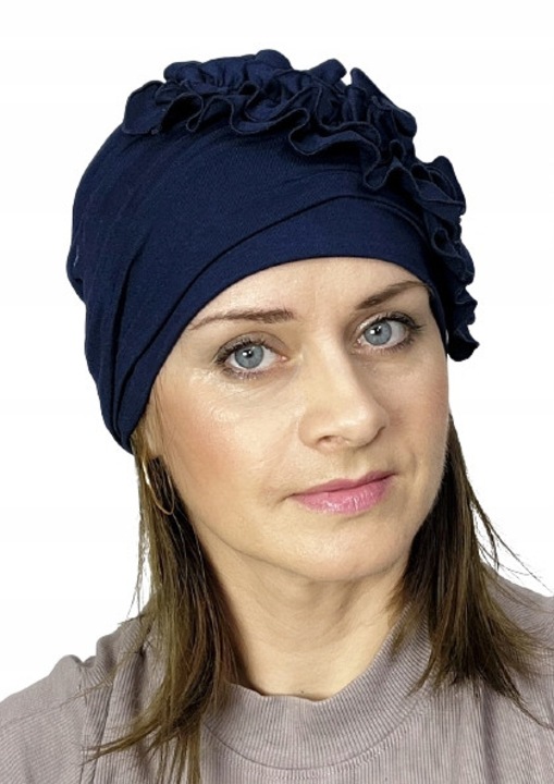 Turban Malwina, bambus, granat, 25cm, pentru doamne dupa chimioterapie