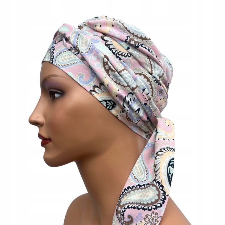 Fular dama Ayliz 433, turban respirabil, bambus, viscoza, dimensiune universala