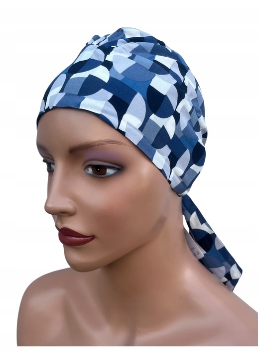 Turban de dama Tess 465, bumbac si viscoza, usor si respirabil, multicolor, 25cm