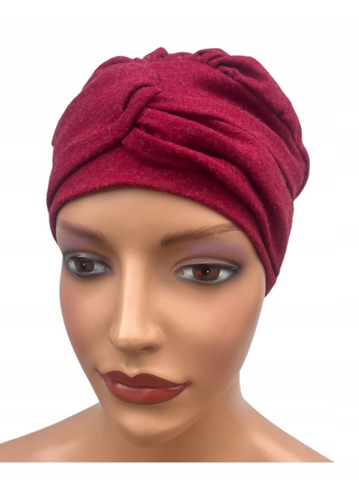 Turban dama, Eva Design, Sara, elastic, magenta, 55x60cm