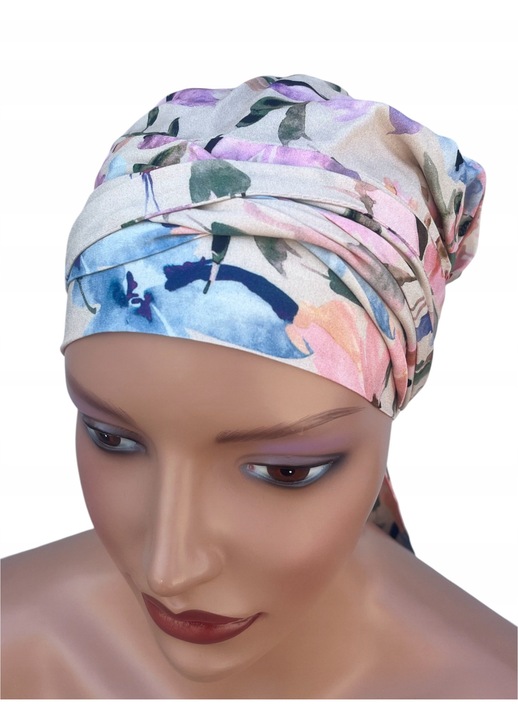 Дамски тюрбан Lara X-66, вискоза, дишащ, многоцветен, универсален размер