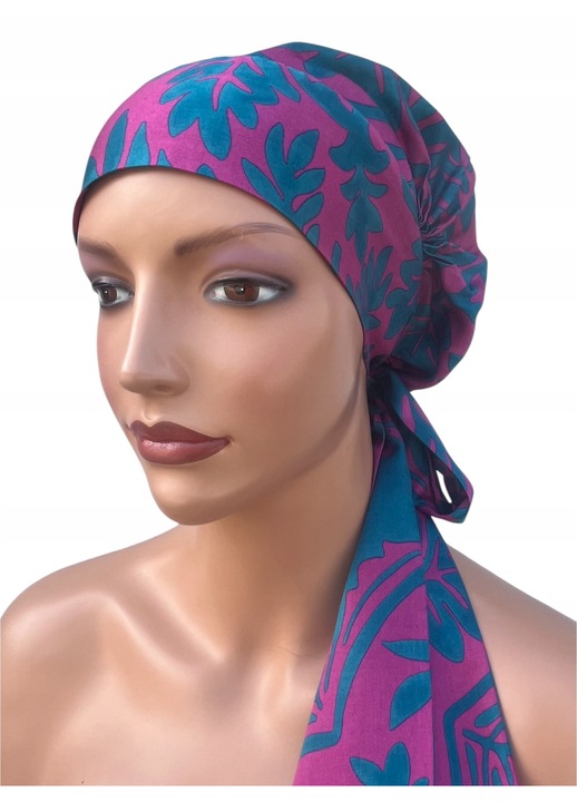 Turban pentru femei pe cap Lara, viscoza, respirabil, multicolor, dimensiune universala