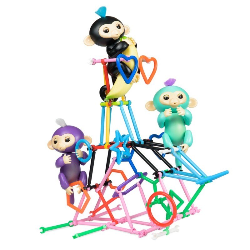 Set jucarie interactiva Happy Finger Monkey cu accesorii eMAG.ro