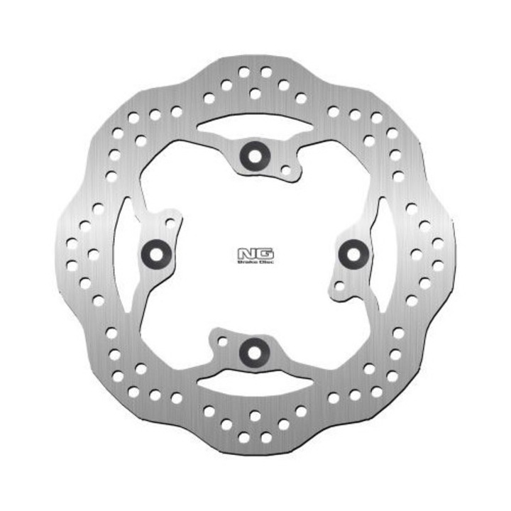 Спирачен диск NG за Triumph Speed Triple 1050 '11-17, Tiger 800 '10-17, 255x105x6mm, 4x10,5mm, вълнообразна форма
