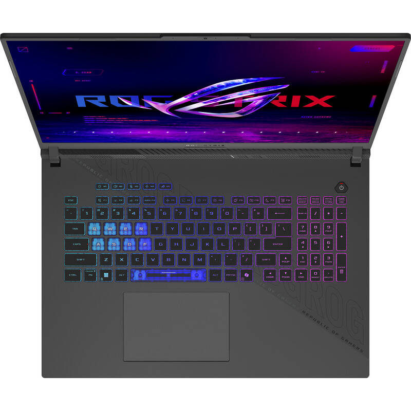 Laptop ASUS ROG Strix G18 WUXGA 18 inch AMD Ryzen 9 8940HX 32GB 1TB SSD RTX 5070 Free Dos Eclipse Gray