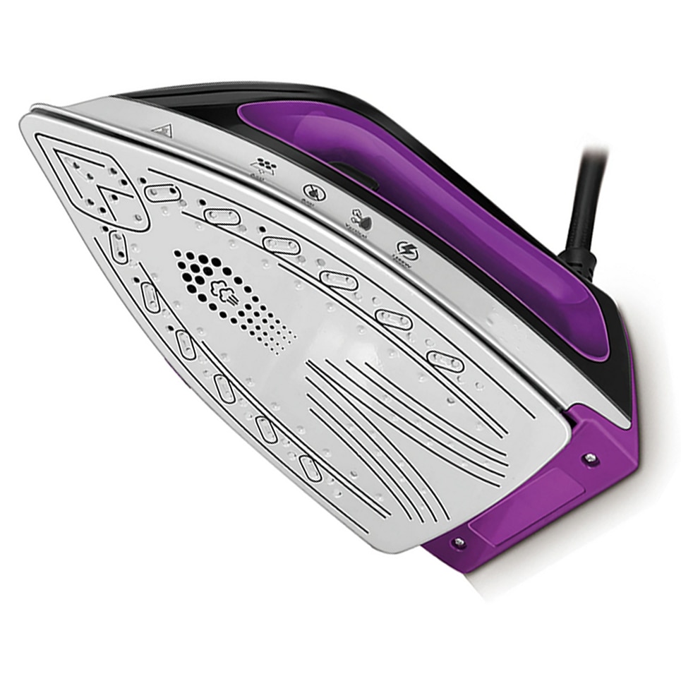 Statie de calcat cu abur, Zola, 2400 W, rezervor apa 1.2 l, abur 120 g/min, talpa ceramica, 35 x 17 x 19 cm, violet