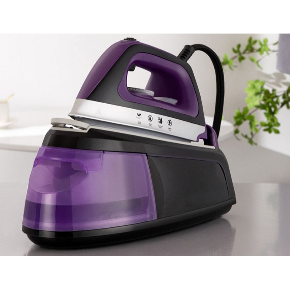 Statie de calcat cu abur, Zola, 2400 W, rezervor apa 1.2 l, abur 120 g/min, talpa ceramica, 35 x 17 x 19 cm, violet