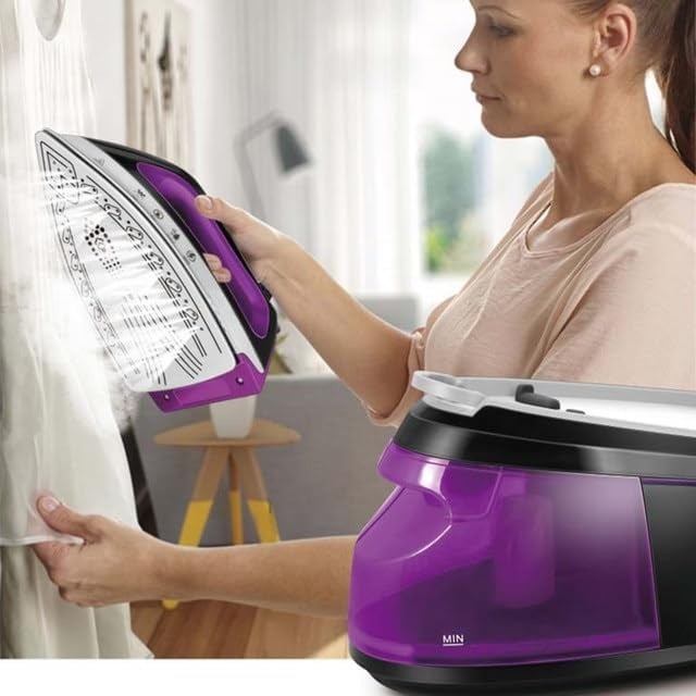 Statie de calcat cu abur, Zola, 2400 W, rezervor apa 1.2 l, abur 120 g/min, talpa ceramica, 35 x 17 x 19 cm, violet