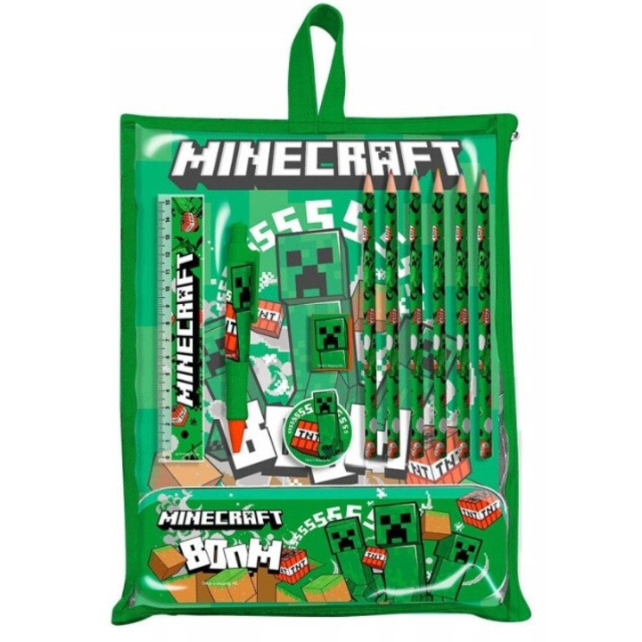 Minecraft iskolai kiegészítő szett, Euroswan, 8 darab