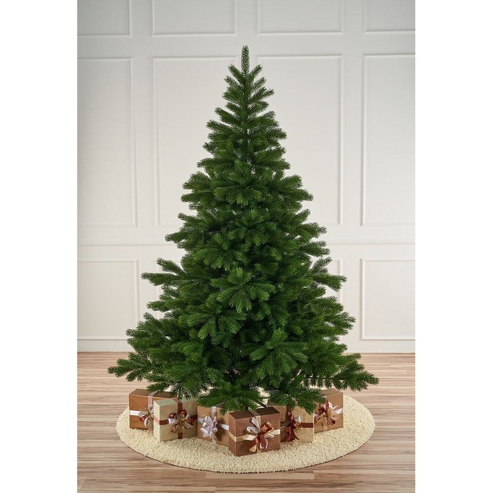 Brad artificial premium SOSNA, ace 3D, PE, 210 cm, cu suport metalic, Verde