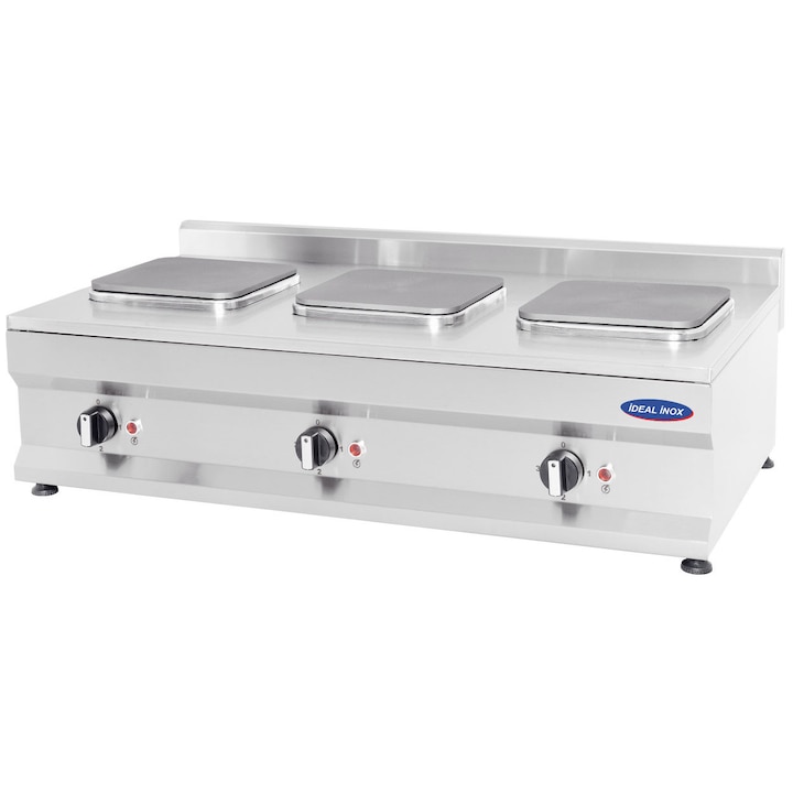 Aragaz electric cu 3 plite patrate Ideal Inox 900x500x250 Linia 500