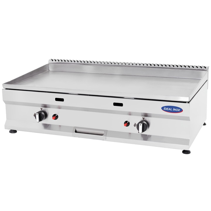 Gratar pe butelie cu placa neteda 5 mm Ideal Inox 900x500x250 Linia 500