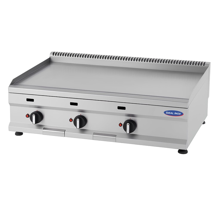 Gratar placa neteda de 10 mm grosime Ideal Inox 900x500x250 gaz natural Linia 500