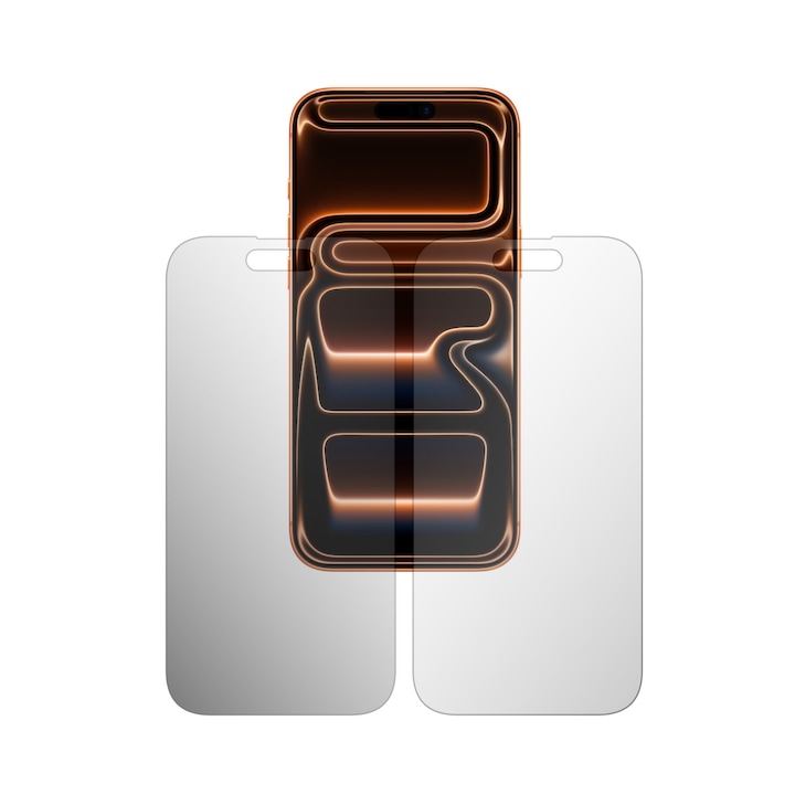 1+1 iSkinz Саморегенериращо се защитно фолио за екран за Apple iPhone 17 Pro Max - Full Cut, 1X ултра-прозрачно + 1x матово, Full Display, Invisible Skinz UHD, силиконово, залепващо и гъвкаво