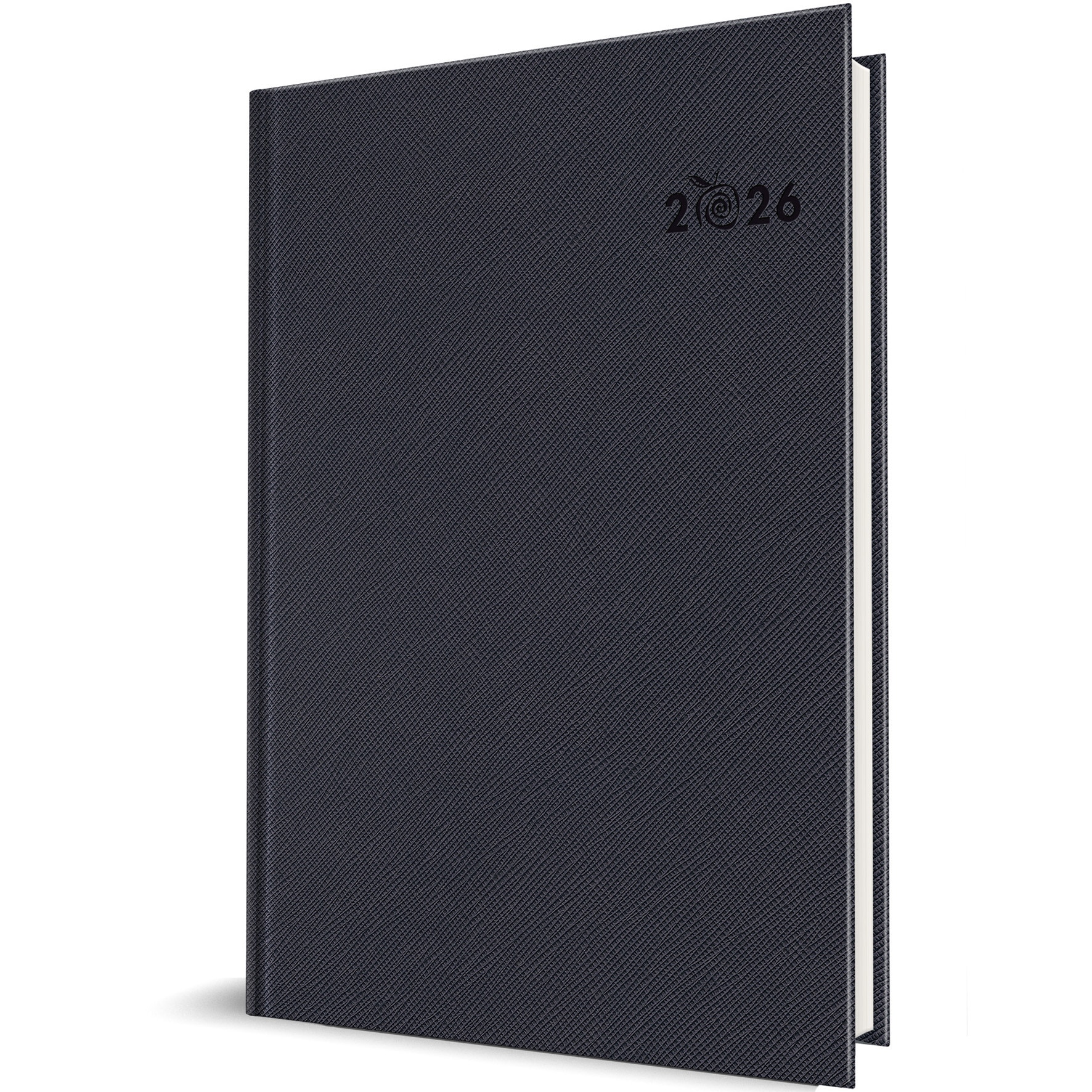 Agenda datata Herlitz, RO A5, 352 pagini, coperta din panza naturala, Premium Deluxe Ortisei, culoare albastru, 2026