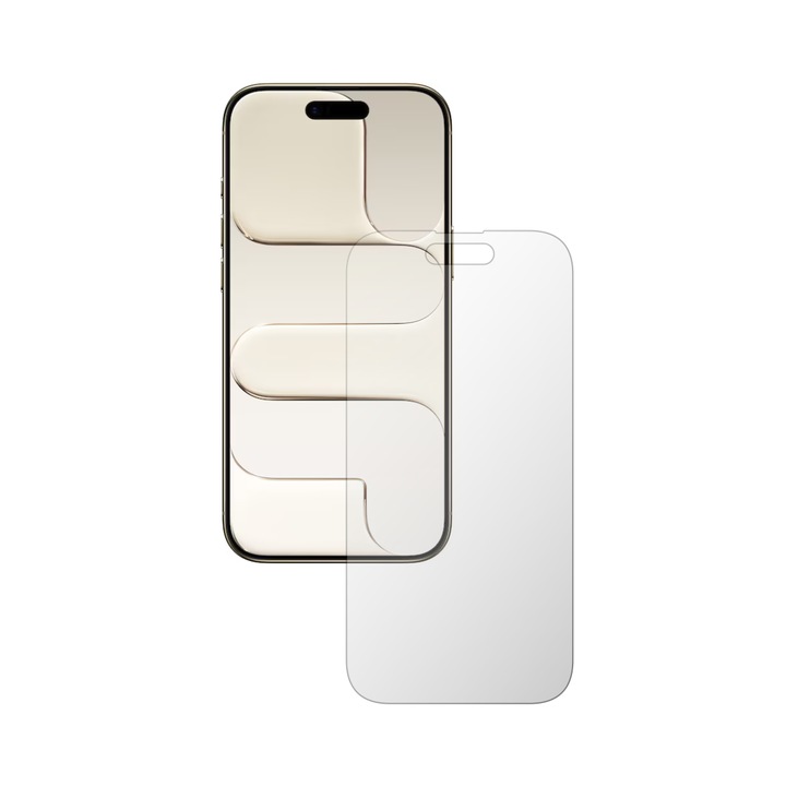 iSkinz Öngyógyító Matt Kijelzővédő Fólia Apple iPhone 17 Air-hez - Tokbarát, Láthatatlan Skinz Matt, Öngyógyító Matt Szilikon Teljes Lefedettséggel, Ragasztóval és Rugalmas