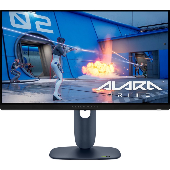 Монитор Gaming LED IPS Alienware AW2525HM 24.5", Full HD (1920x1080), 320Hz, 0.5ms, AMD FreeSync™ Premium, NVIDIA G-SYNC™ Compatible, Hub USB, HDMI, DisplayPort, Pivot, VESA, Черен