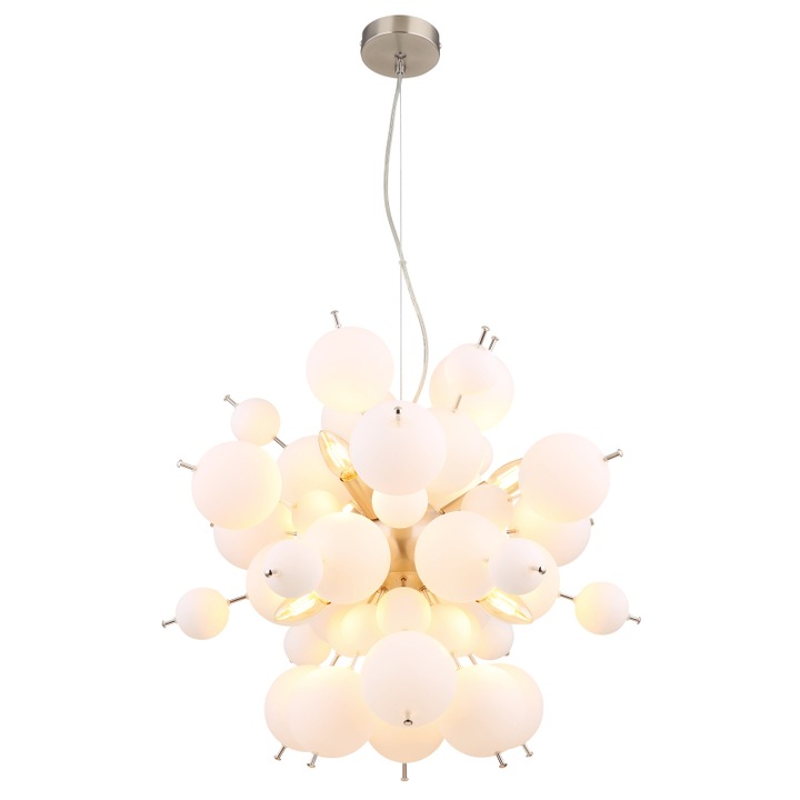 Лампа GLOBO Udo 6xE14, метал, никел