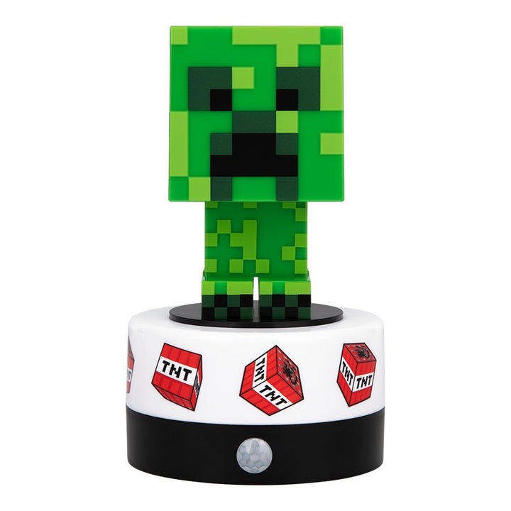 Lampa de noapte pentru copii Minecraft Room Guard cu sunet