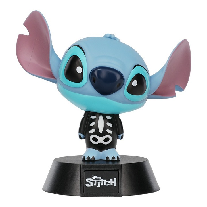 Stitch Skeleton Icon Gyerek éjszakai lámpa, 11 cm