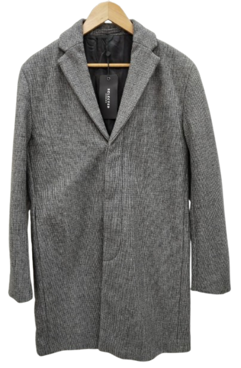Pardesiu bărbați Selected Homme gri, M INTL