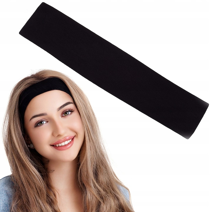 Лента за глава, Little Angel, W1052, Черна, Универсална, Памук-Еластан