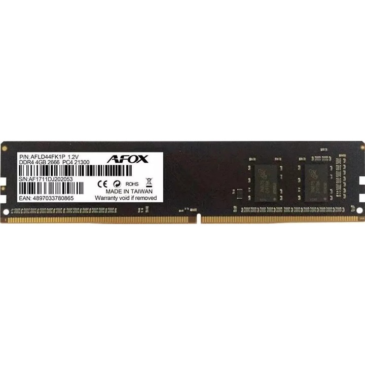 Memorie RAM, Patriot, 4 GB, 1600 mHz, DDR3
