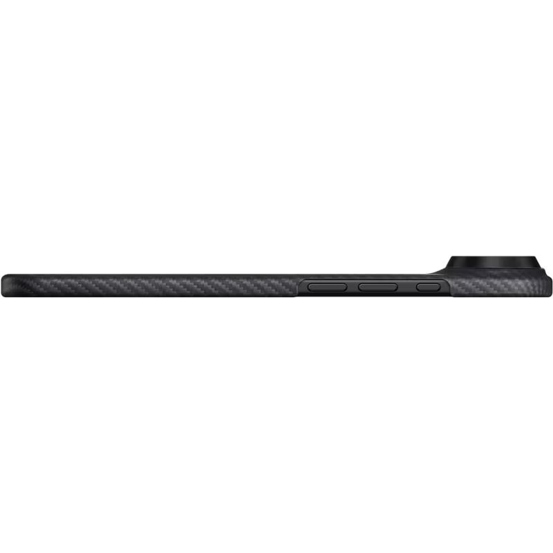 Carcasa Pitaka Ultra Slim cu Magnetic Ring compatibila cu iPhone 17 Air, Negru/Gri