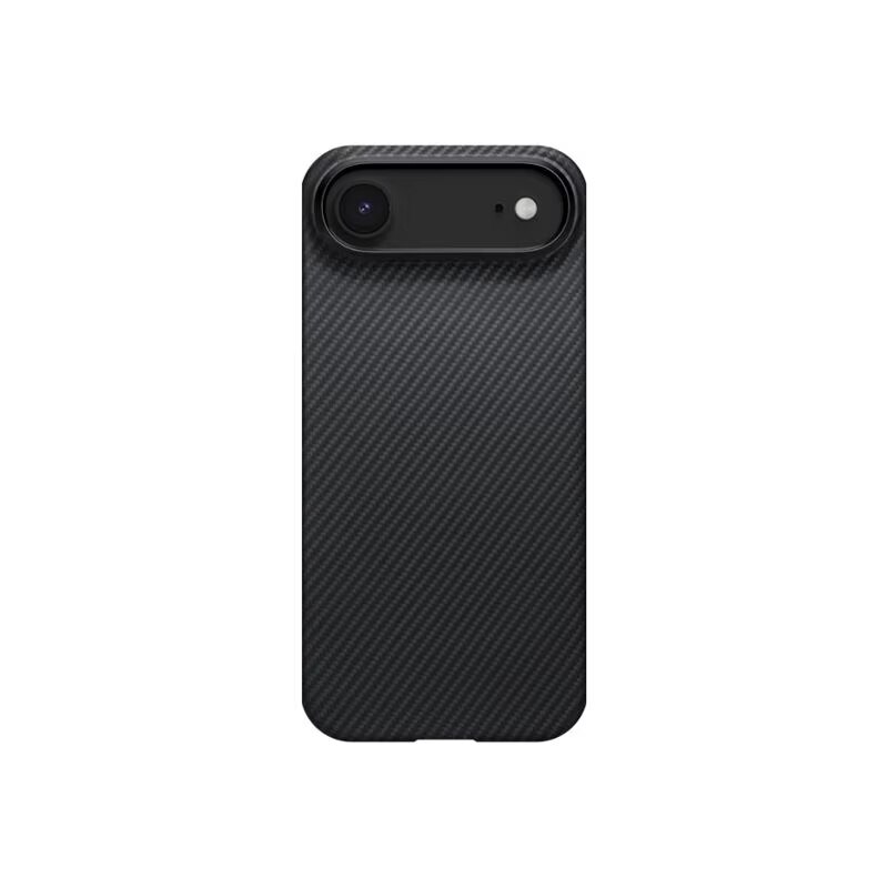 Carcasa Pitaka Ultra Slim cu Magnetic Ring compatibila cu iPhone 17 Air, Negru/Gri