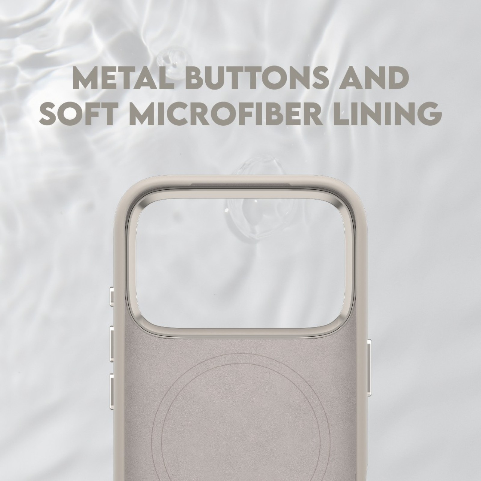 Husa telefon Care by PanzerGlass pentru iPhone 17 Pro, Flow Vanilla