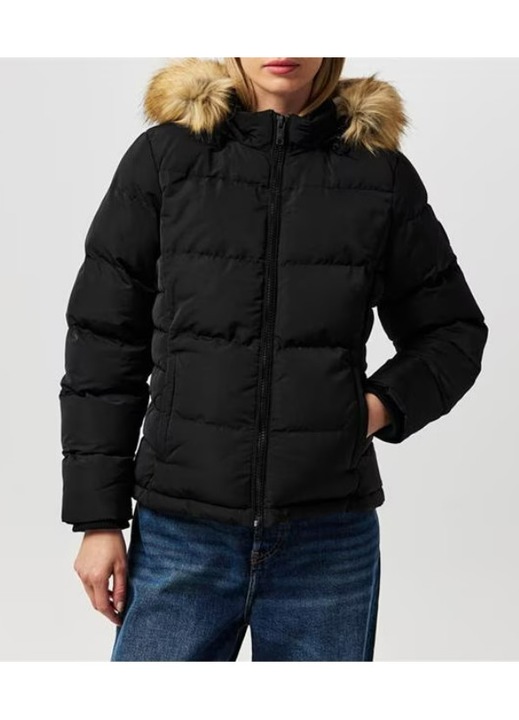 Дамско яке SoulCal 2 Zip Bubble, Черен