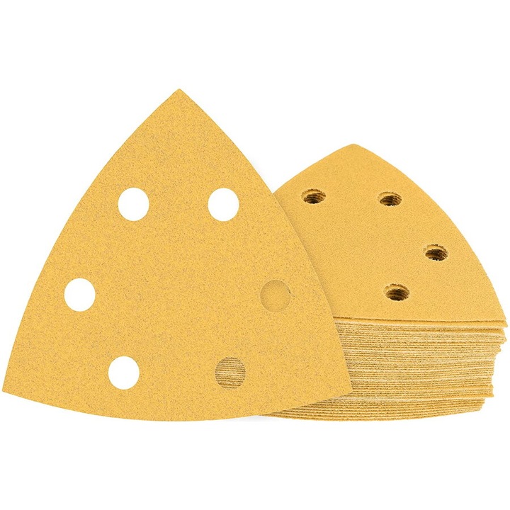 Set foi abrazive, 93 mm, granulatie 120, 6 gauri, 50 buc