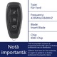 Автомобилен ключ с дистанционно управление с 3 бутона за Ford Focus Fiesta Mondeo Kuga C-Max B-Max S-Max 433Mhz + чип ID83 + вложка за острие