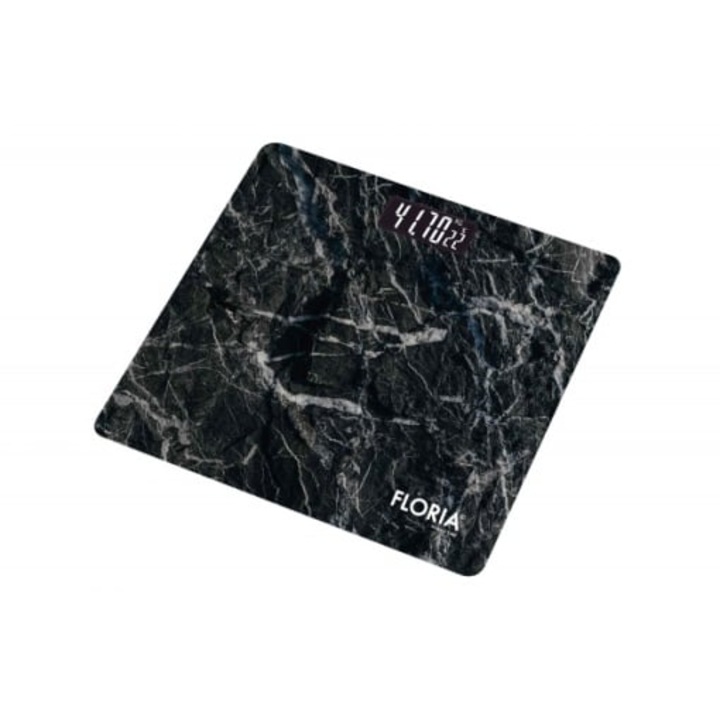 Cantar electronic Zilan 150kg, platforma sticla securizata, afisaj LCD, pornire automata, oprire automata, indicator baterie descarcata, 2xAAA, ZLN1970