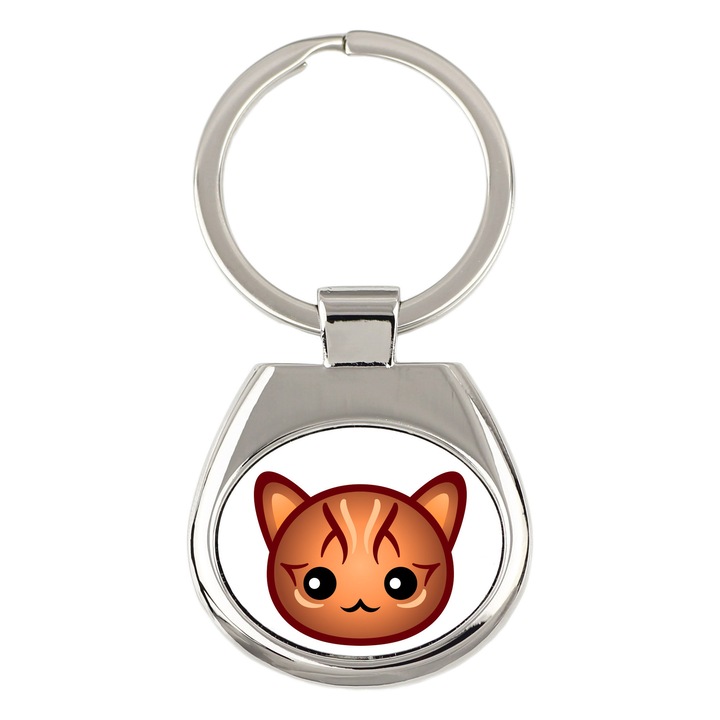 Kulcstartó, Art-Dog, macska, 7x3cm, tartós grafika