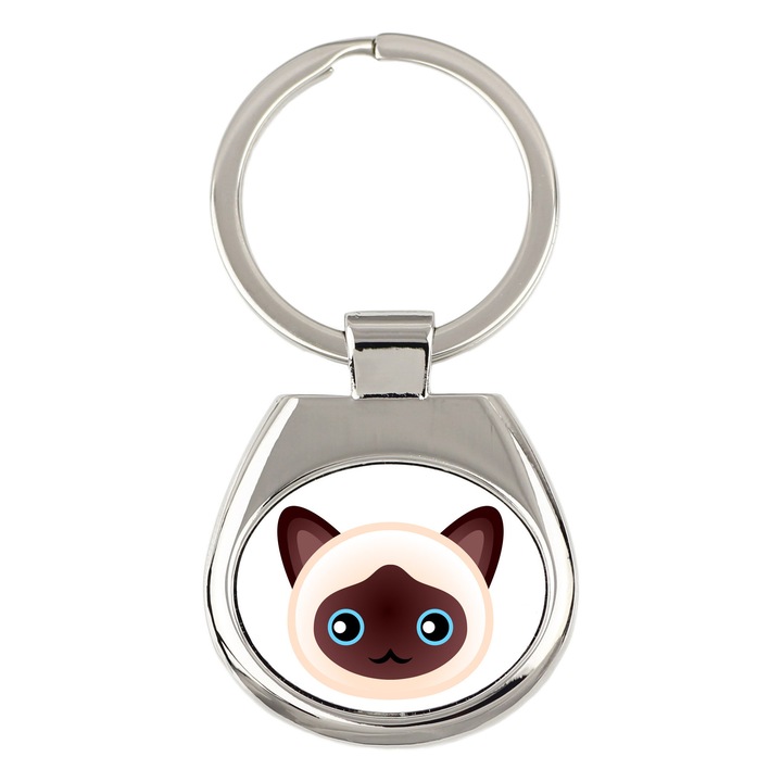 Art-Dog kulcstartó, macska modell, tartós grafika, 7x3cm