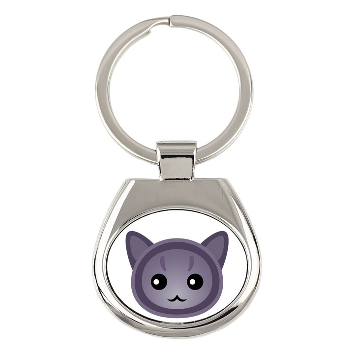 Kulcstartó, Art-Dog, macska modell, 7x3cm, ellenálló grafika