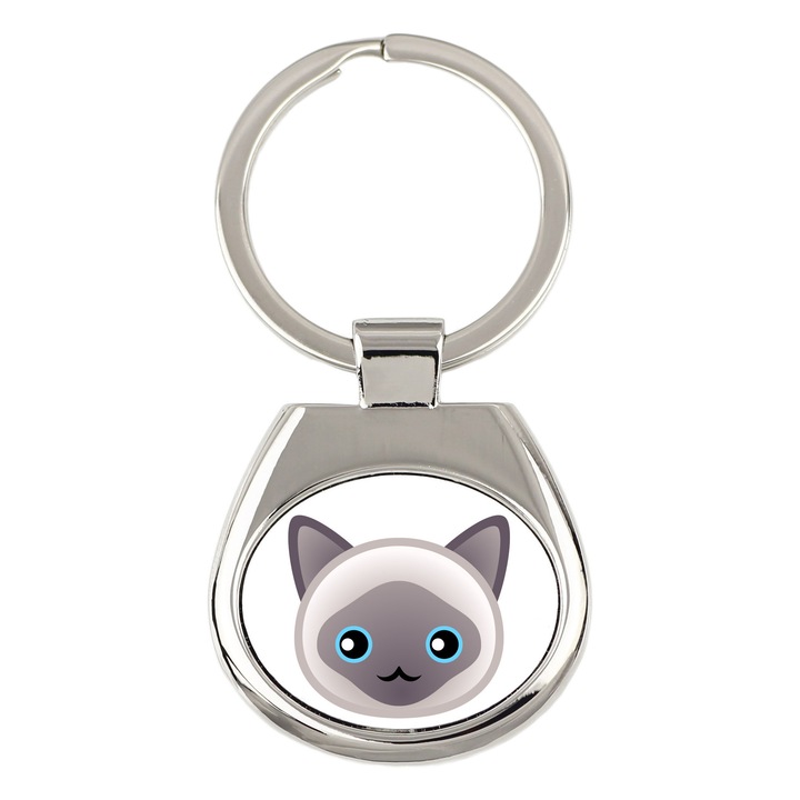 Kulcstartó, Art-Dog, macska, 7x3cm, ellenálló grafika