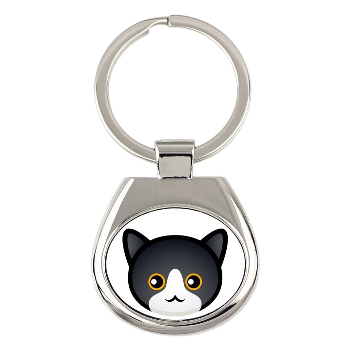 Kulcstartó, Art-Dog, macska modell, 7x3cm, ellenálló grafika