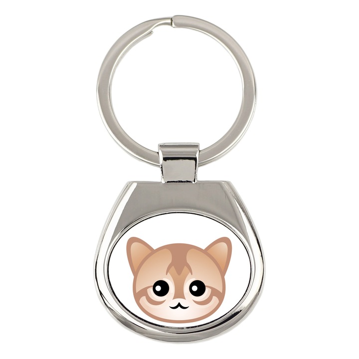 Kulcstartó, Art-Dog, macska modell, 7x3cm, tartós grafika