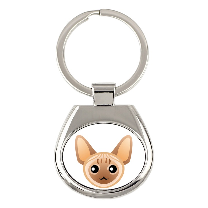 Kulcstartó, Art-Dog, macska modell, ellenálló grafika, 7x3cm