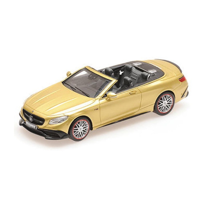 Automacheta Brabus 850, Minichamps, 1:43, arany, Mercedes-AMG S 63 S-Class Cabriolet 2016