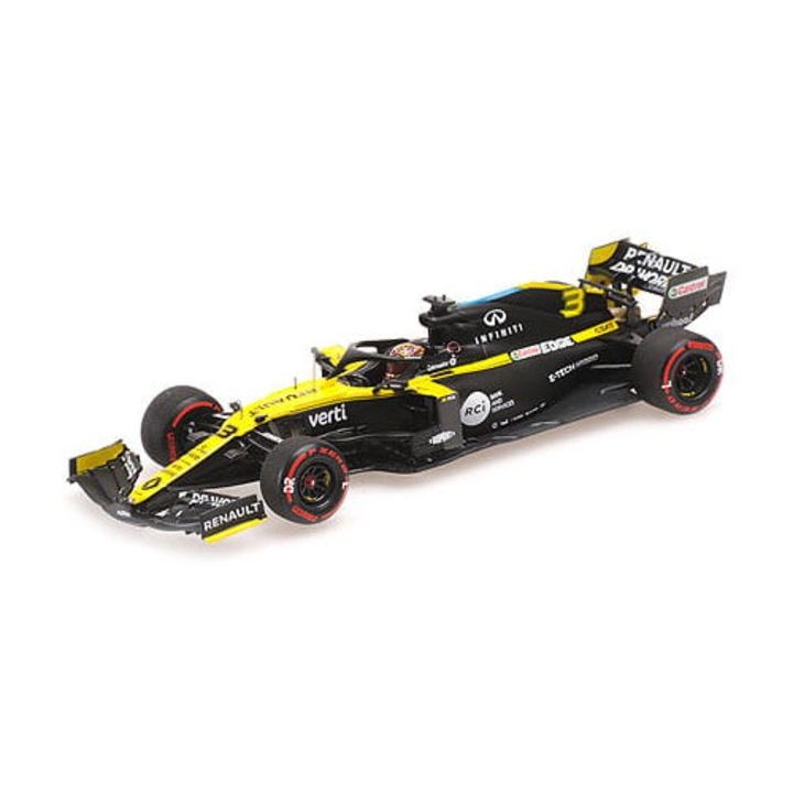 Automacheta Renault DP World F1 Team R.S.20 #3 Daniel Ricciardo 3. hely Eifel GP 2020, 1:43, Minichamps