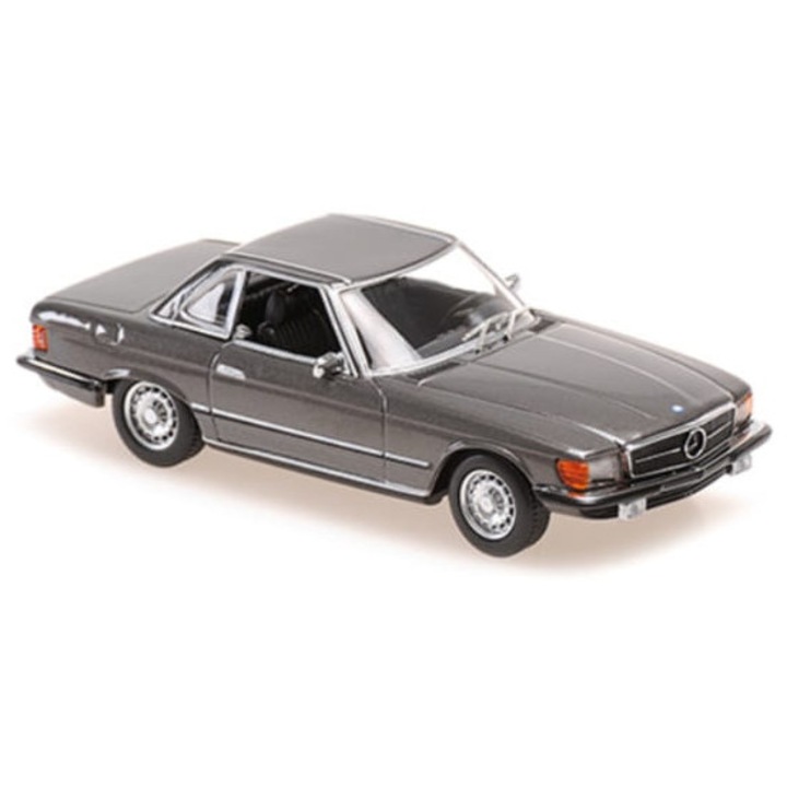 Automacheta, Minichamps, Mercedes Benz 350 SL Cabriolet Hardtop, 1:43, szürke metál