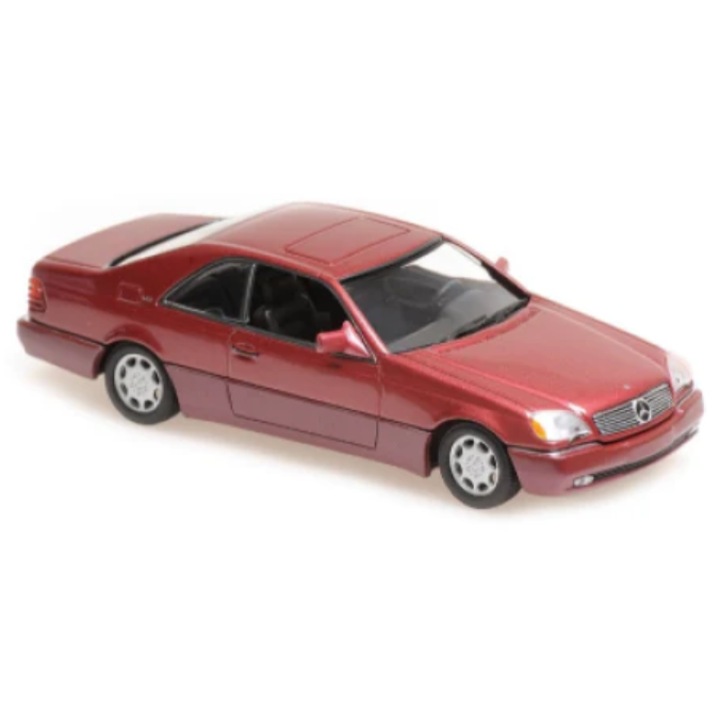 Автомодел Minichamps Mercedes-Benz 600SEC Coupe 1992, металик червен, 1:43
