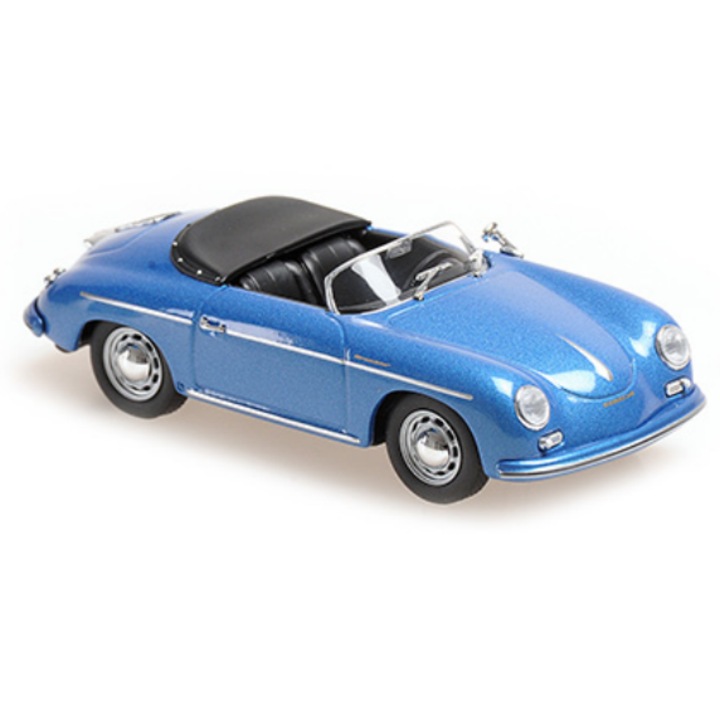 Автомодел Minichamps Porsche 356 A Speedster, 1:43, металик син