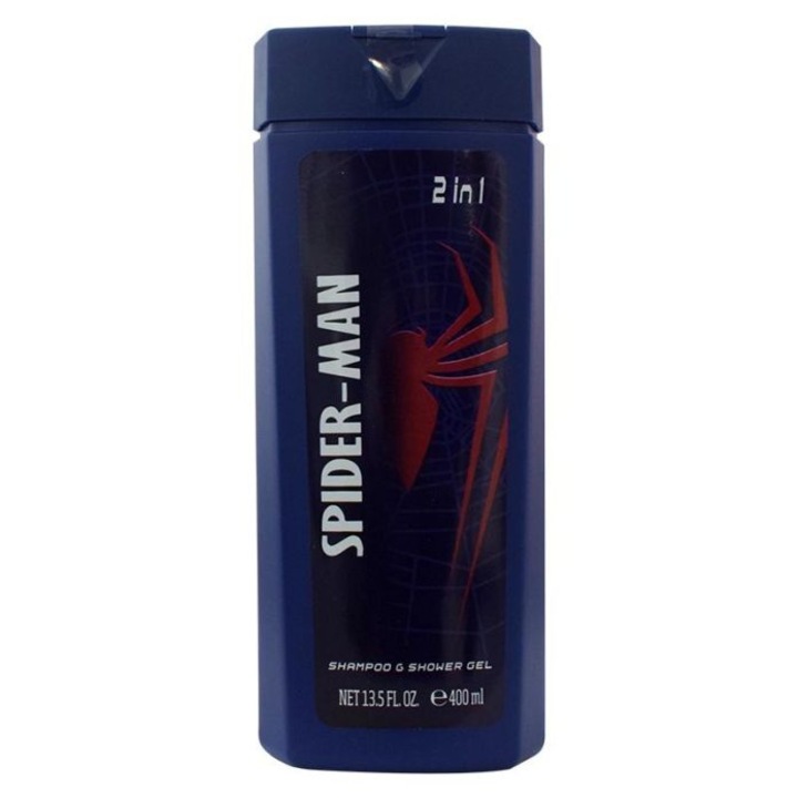 Gel de dus si sampon 2 in 1 Magic Bath Spider-Man, pentru copii 3+, fructat