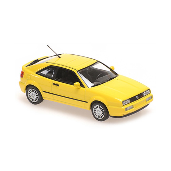 Automacheta, Minichamps, Volkswagen Corrado G60, 1:43, жълт