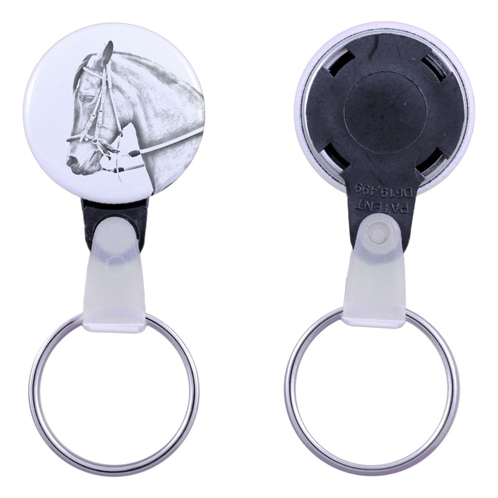 Lóképes kulcstartó, Art-Dog, 2,5 cm, fém, személyre szabható
